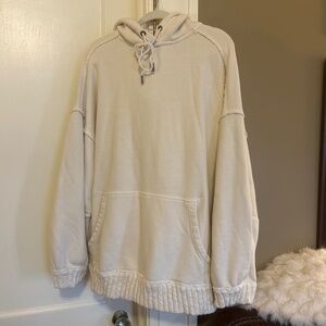 NWOTFree People We The Free Stand Up Hoodie L Cream